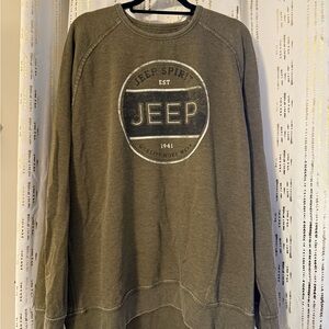 Lucky Brand Jeep Unisex Olive Sweater
